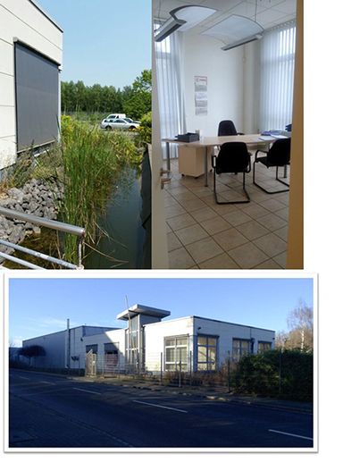 Büro mit Lagerkomplex